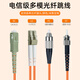 UPlian Gigabit multimode dual core duplex pigtail LC-LC fiber jumper optical brazing wire extension cable small square head jumper switch cascade SFP optical module jumper multimode dual core LC-LC 1 meter
