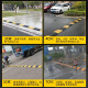 Baige rubber speed bump thickened slope buffer belt highway road surface ramp car speed limit ridge 100*30*3cm