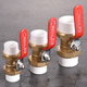 Kirby PPR Ball Valve A Type en laiton double soupape mobile Valve Source et cargo Place Yuhuan DN25DN50 DN50 Couleur d'origine 854G