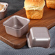 Apprenez à cuire le moule de pain grillé carré beurre de riz moule à gâteau de riz non cadré mini moule à cuisson Air aérien gâteau moule simple wk9911