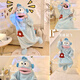 Duoxianju funny clown fish coral velvet pajamas best friend couple cartoon one-piece long nightgown home clothes thickened blue shark single nightgown #4839 M Recommended 75-120Jin [Jin equals 0.5 kg]