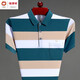Hengyuanxiang (HYX) Summer de mediana edad de mediana edad de colas de manga corta para hombres puro de bolsillo de bolsillo de bolsillo de bolsillo de bolsillo rayado HHHJ733 Azul 4xl 190 sugerencias 190-210Jin [Jin equivale a 0.5 kg]