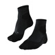 FALKE German Eagle Import RUTrail Breathable Sweat Absorbent Sports Running Socks Couple Men and Women Socks 16793/16794 3010- Black [16794 Women] 1 pair One size 35-36