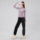 Pull-back sports tops for women, new spring and autumn jackets, running fitness long-sleeved Pilates yoga suits J34989H purple jacket + black sweatpants M recommended 100-115Jin Jin equals 0.5kg