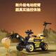 Guyu [Cadeau pour enfants] peut être fouillé et assis pour les personnes excavatrices électriques Toys Boys Remote Contrôle d'anniversaire Green Dual Dual Drive + Large Battery + Push Handle + Remote Control