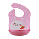 Dr. Ma (DOCTORMA) bib baby bib detachable bib baby eating bib children's waterproof smock child eating bib detachable bib pink