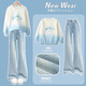 Ikano I.Karnow Girls Set Spring Children 2025 Neue Spring Fashion Fashion Fashion Fashion Sweatshirt Girls Medium Big Children's Flared Jeans 4882 Weiß 13131 Blau 150
