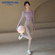 Cote du Lan Cote du Lan brand yoga clothes slim slim long-sleeved tops for women professional sports running Pilates Purple S