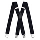 
Oufandi non-slip men's strap suspender X-shaped 4-clip adult trousers strap clip suit retro trendy black men's strap belt X-shaped 4-clip shoulder strap-1001