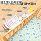 Krippe Hanging Storage Hanges Korbdampfer Nachtwindeln Windeln Aufbewahrung Beutel Schlafnummer Bett Hanging Bag Bett Zaun Aufbewahrungsbox Creme Weiß [Parallel einstellbar]
