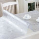 Feather Pocket Transparent PVC Tablecloth Soft Glass Waterproof, Oilproof and Anti-scalding Table Mat Rectangular Coffee Table Dining Table Mat Crystal Plate Tablecloth Upgraded Environmentally Friendly Pure Ultra-High Transparent 1.5 Style Width 80cm*150cm
