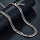 GsunG platinum necklace men's atmospheric PT950 double set horsewhip chain Xiping chain platinum men's necklace Cuban clasp chain about 60 grams customized priced by the gram