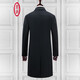 
Ding Tong Wool Coat Men's Long Over-Knee Woolen Jacket Middle-aged and Elderly Men's Business Casual Single Breast Slim Men's Clothing Navy Blue 170