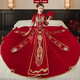 Zhiji Velvet xiUhe Kleidung Braut Hochzeitskleid 2025 Neues Hochzeitskleid Chinesisches Hochzeitskleid Alte Kostüm Toast Hochzeitskleid Velvet 1111 s