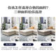 Chuangmiao Modern Removable and Washable Technological Fabric Sofa Combination Simple Small Apartment Living Room Cat Scratch Leather Latex Sofa Foshan Four-Seater + Interchangeable Concubine [2.75 Meters] Technological Fabric - Latex + Sponge Seat Bag
