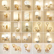 Wall lamp modern minimalist living room bedroom bedside lamp American European style stairway hotel engineering wall lamp single head 930+LED5 watt