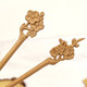 Feihua handmade peach wood hairpins, ancient style hairpins, Hanfu accessories, wooden hairpins, hairpins, finished hairpins, plum blossoms 1 piece