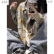 Wu Quanwan yellow blue plaid shirt for women 2024 new American retro striped long-sleeved shirt for men large size versatile jacket trend CJ9734 red plus velvet 2xl145 to 160Jin [Jin equals 0.5 kg] can be worn