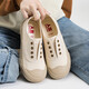 Zapatos de malla de un solo pie de origen humano para mujeres 2024 Summer de encaje delgado de mujeres Mesh de lente gruesa para lienzo casual de lona