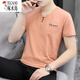 Holzspecker (Tucano) 2025 Neues T-Shirt für die Kurzärärt-Baumwolle für Herren Sommer-Tür Hals halbärmelig Ins Trendy Simple Ice Seide Basis t hellgrau 691 Modelle L 110-130jin [Jin gleich 0,5 kg]