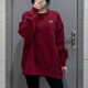 Nike (Nike) Sweatshirt-Frühlings- und Herbst-Sweatshirt-Frühlings- und Herbst-New Sportswear Strick losen runden Hals Top Pullover FV8444-555 FV8444-677 Rote Innenfutter Terry Loose Style M