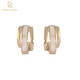CHOMEL KINSEY's new French mother-of-pearl earrings are light luxury, high-end, double-circle niche, exquisite temperament earrings, Valentine's Day and Chinese Valentine's Day gifts, earrings