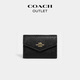 蔻驰（COACH）奥莱女士女包扁平卡包 IM/黑色