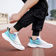 Zapatos deportivos guerreros para estudiantes para hombres zapatos de carrera al aire libre zapatos casuales ligeros zapatos para hombres wxy (za) -3291 blanco, azul y amarillo 42
