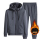 Jiejiamengko Marke Cotton Hooded Sweatshirt Binding Hosen Anzug Männer Lose großer Farbe Casual Sports zweiteilige Männer Schwarz Binden 9930 xl