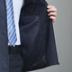 
Hongdu wool with mulberry silk jacket men's lapel zipper style for work formal wear for meeting business jacket middle-aged men's jacket Navy blue 90 wool 10 silk JT6218-1 2XL (185/100A)