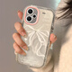 Le meilleur choix convient à Redmi Note13 Case de téléphone mobile Feather Cream Girl Heart Pearl Bow Full-include Redmi Note12pro Silicone Note12 Mobile Phone Case Note13pro + Peuat Cream Shell-Transparent-BS3884 White Bow Vivo Y77