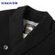 Romon 100% wool goose down lining double-sided woolen coat men's long knee-length autumn and winter double-breasted windbreaker outer suit