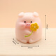 Pig resin small ornaments cartoon cute micro landscape simulation pig home mini handicraft car decoration flower pig + side lying pig