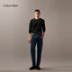 Calvin KleinJeans men's business gentleman style casual double-sided with ck letter metal buckle belt belt holiday gift