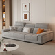 Dudumeijia fabric sofa living room 2025 new modern simple armrest storage cotton and linen sofa 526#