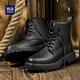 Hailan Home Hla Martin Boots High Top Black Work Boots Botas para hombres Haagzm4dae411 Negro 40