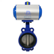 
Pneumatic butterfly valve 304 stainless steel lining wear-resistant high temperature acid and alkali cut-off butterfly valve D671X-16P cylinder solenoid valve