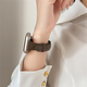 Xingying Burgund Slim Taille S10 Huaqiangbei S9 Gurt Ultra2 Dünnes Echtes Leder geeignet für iWatchs8/S9 Apple Fine Leder-Dark Brauner Apfel iwatch New S841m