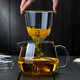 Shimi Le teapot heat-resistant glass teapot thickened glass tea set with spout tea cup tea set household kung fu tea set single pot 900ml