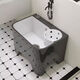 Nordic Grey Homeving Ceramic Bool Bool с дренажной бассейной для бассейна.