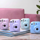 Fuji instax camera + photo paper 10-piece set mini12 instant imaging camera hydrangea blue photo paper set