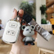 Suitable for Chery Key Case 20 Tiggo 8 Tiggo 719 Tiggo 5x Key Case Automobile Remote Control Key Shell C Car Supplies Chery C Smart Three-Key Milk White Single Set