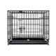 Dog cage household small dog Teddy cat cage with toilet separation large pet villa medium dog Corgi indoor blue package 2 XS-35*26*25 (suitable for 2 Jin Jin equal to 0.5 kg or less)