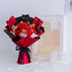Take time to confess your love, Gypsophila bouquet, immortal roses, carnations and dried flowers as a birthday and Valentine’s Day gift for your girlfriend and best friend, 9 red roses (send lamp + gift bag + greeting card)