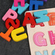 Junta de combinación de letras digitales para niños de madera forma de color de bebé Board de rompecabezas de rompecabezas de rompecabezas de la educación temprana