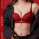 MOXTOC红色内衣结婚新娘女小胸聚拢显大收副乳龙年秋冬本命年套装 3883酒红套装 70/32A