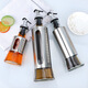 Hühnchen Bao Großhandel essbare Ölflasche Gewürzflasche Sesam Öl Sojas Sauce Essig leerer Flasche Press Typ Oil Topf Glasöl Flasche Hersteller 200 ml Scale Andere