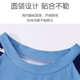 Youyou Kinder Badeanzug Jungen Badeanzug Split Swimming Trunks Jungen Schnelltrocknen heißer Spring Badeanzug Sechs-teiliges Set 32038 Blue L