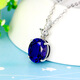 Tiansi sapphire pendant 925 silver plated 18K gold necklace colored gemstone crystal tanzanite color women's picture color pendant without chain