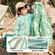Dudujia One-piece three-wear children's all-print coat winter baby two-piece set boys' thickened top winter mint green 90